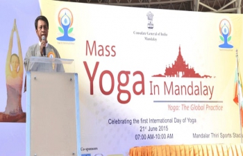 International Day of Yoga, Mandalay